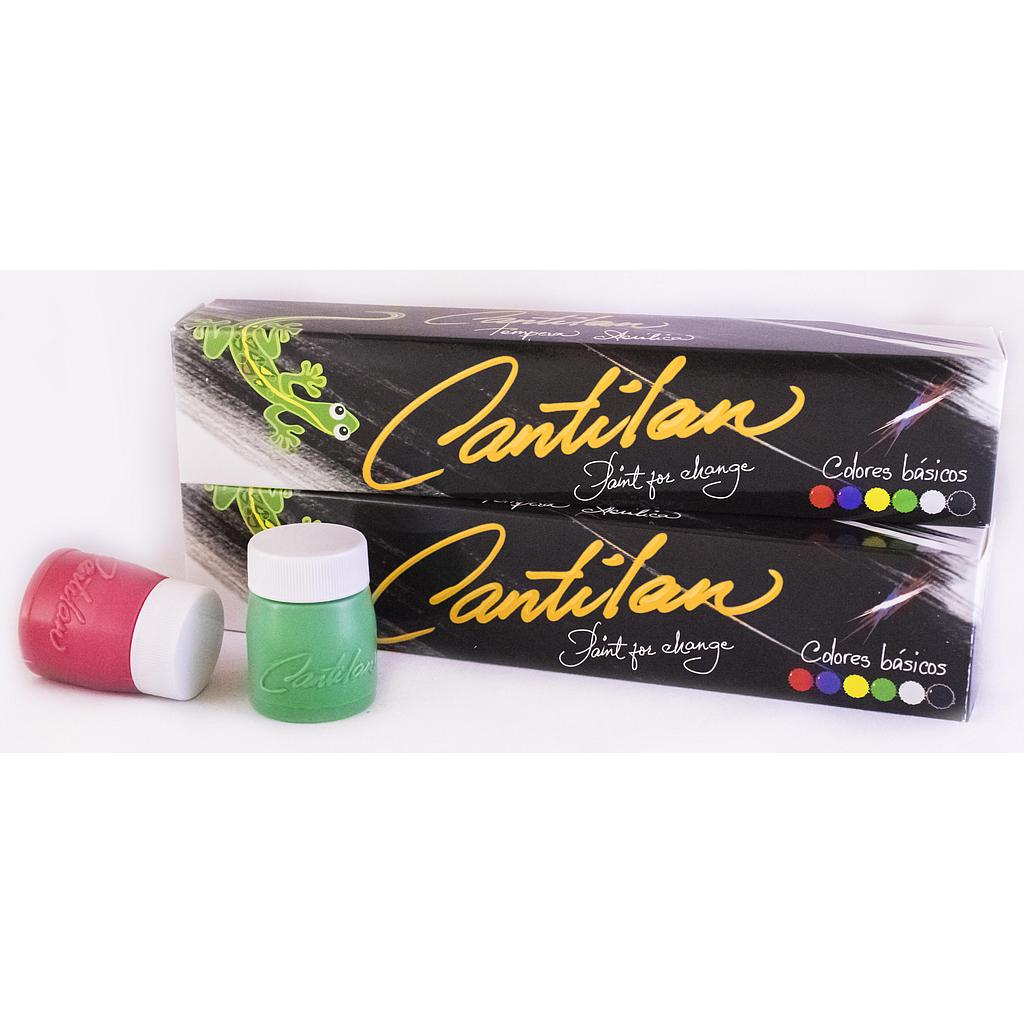 Témpera CANTILÁN Básico, Juego de 6 colores