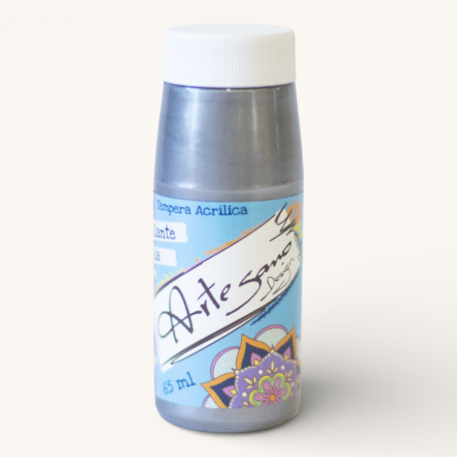 Témpera ARTESANO DESIGN, Brillante 65 ml -450- Plateado Metal