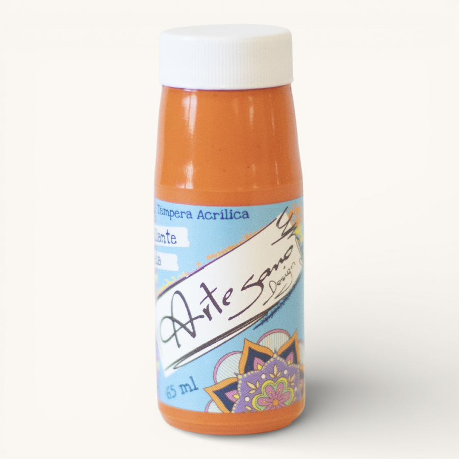 Témpera ARTESANO DESIGN, Brillante 65 ml -504- Naranja