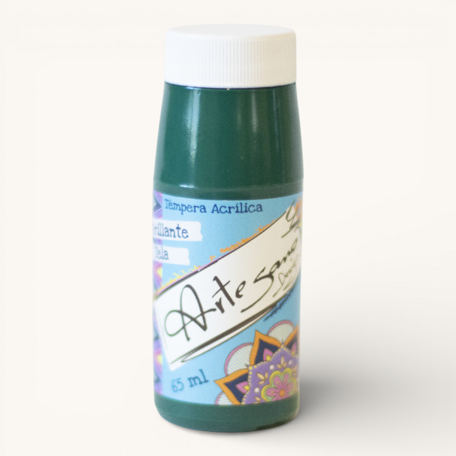 Témpera ARTESANO DESIGN, Brillante 65 ml -513- Verde Oscuro