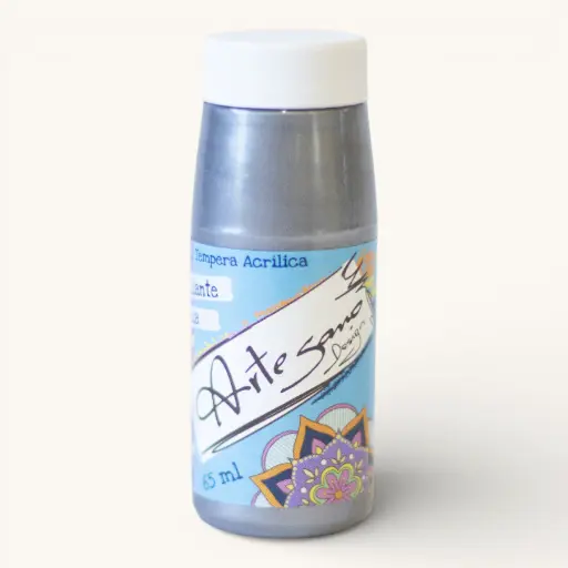 Témpera ARTESANO DESIGN, Brillante 65 ml -450- Plateado Metal
