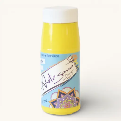 Témpera ARTESANO DESIGN, Brillante 65 ml -502- Amarillo Limón