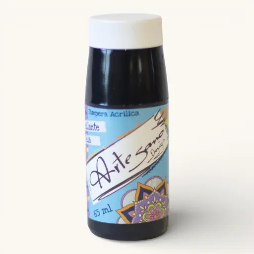 Témpera ARTESANO DESIGN, Brillante 65 ml -520- Negro