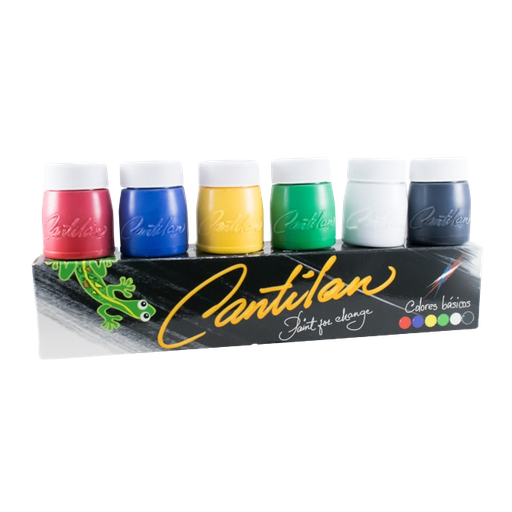 Témpera CANTILÁN Básico, Juego de 6 colores